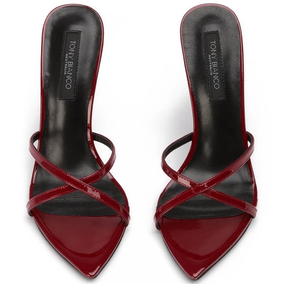 Tony Bianco Shoes - Tony Bianca Dark Red Patent Heels